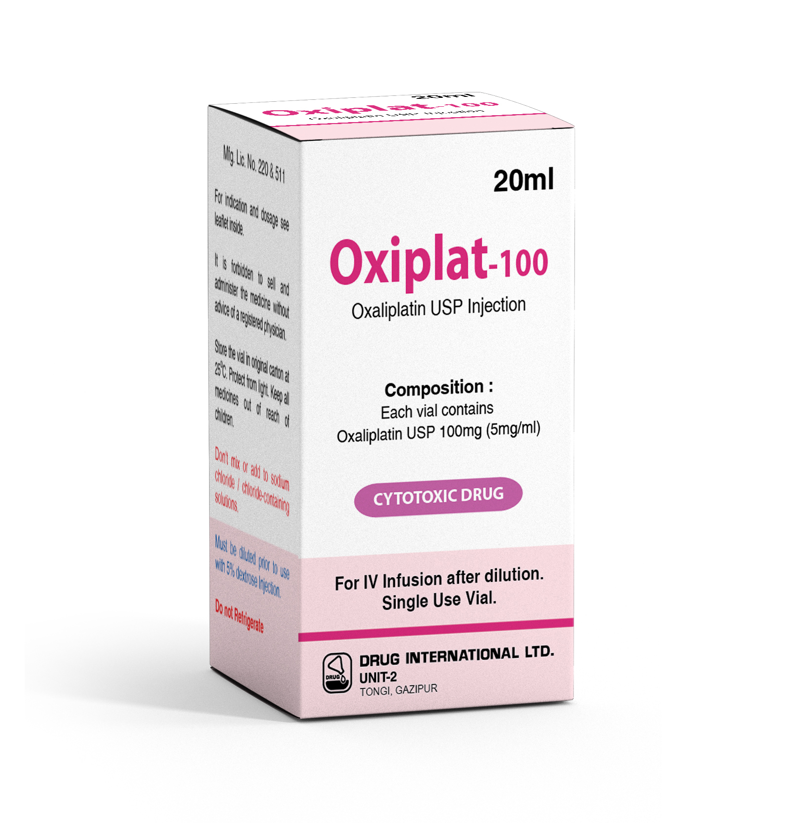 Oxiplat (Oxaliplatin) 100mg