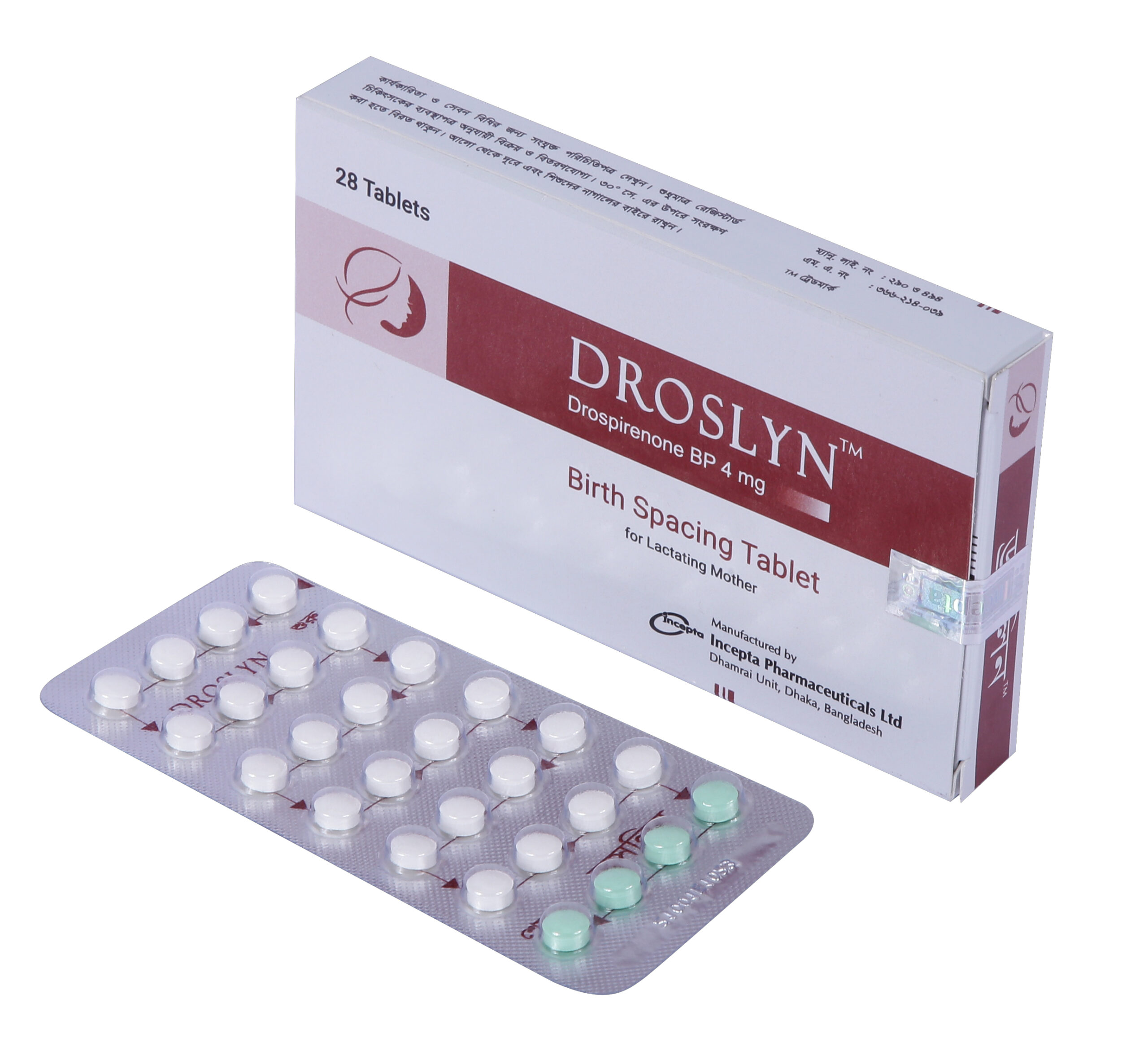 Droslyn (Drospirenone) 4mg
