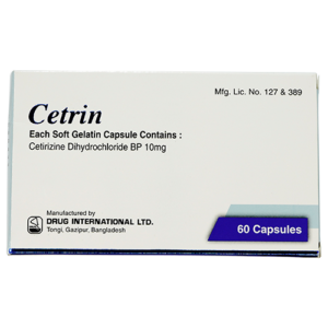 CETRIN (Cetirizine Hydrochloride) 10mg