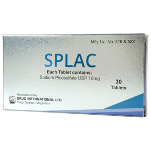 Splac (Sodium Picosulfate) 10mg