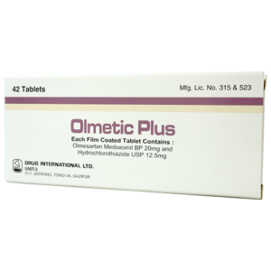 Olmetic Plus (Olmesartan Medoxomil+Hydrochlorothiazide) 20mg+12.5mg