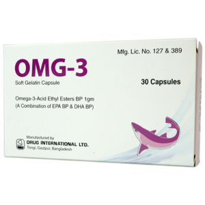 OMG-3 (Omega-3 Acid Ethyl Esters) 1000mg