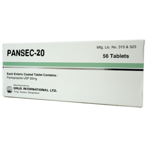 Pansec (Pantoprazole) 20mg
