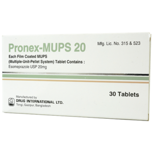Pronex-MUPS (Esomeprazole) 20mg