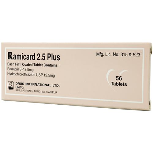 Ramicard Plus (Ramipril + Hydrochlorothiazide) 2.5mg