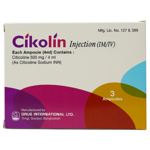 Cikolin Injection (Citicoline) 500mg