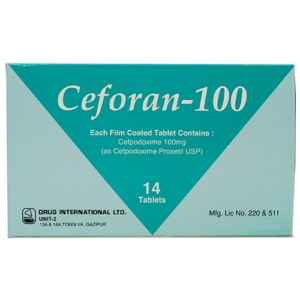 CEFORAN Tablet (Cefixime 100mg) 100mg