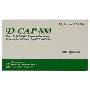 D-Cap (Cholecalciferol) 40000IU
