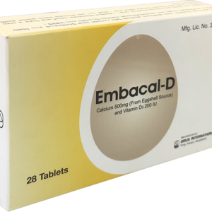 Embacal -D (Calcium + Vitamin D3) 200 IU