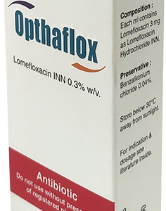 Opthaflox Eye Drops (Lomefloxacin) 0.3%