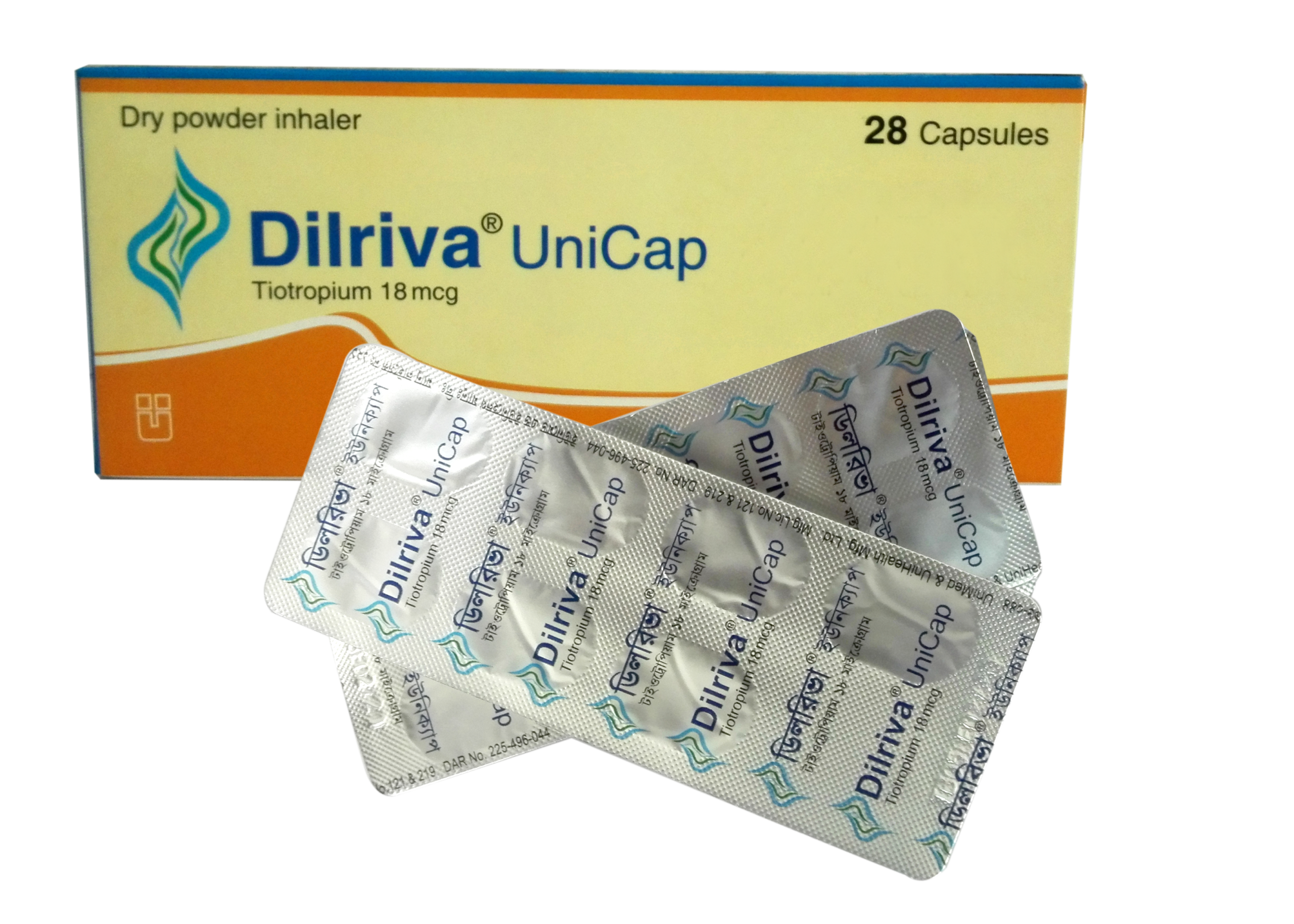 DILRIVA UNICAP (Tiotropium) 18mg