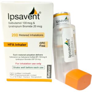 IPSAVENT HFA (Ipratropium Bromide and Salbutamol) 100mg