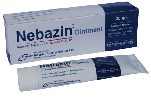 Nebazin (Neomycin + Bacitracin) 5mg