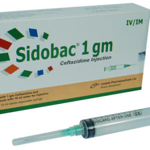 Sidobac (Ceftazidime) 1gm