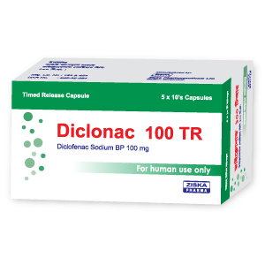 Diclonac TR (Diclofenac Sodium) 100 Cap.