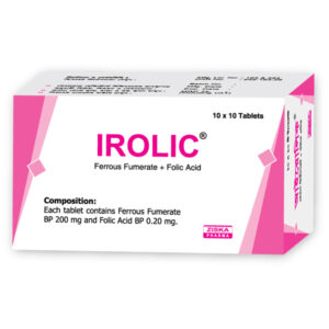 Irolic (Ferrous Fumarate + Folic Acid) 200mg