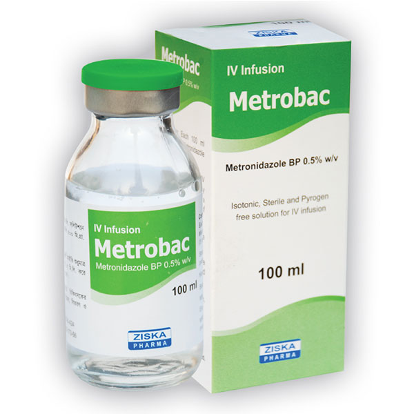 Metrobac (Metronidazole) 100 IV Int