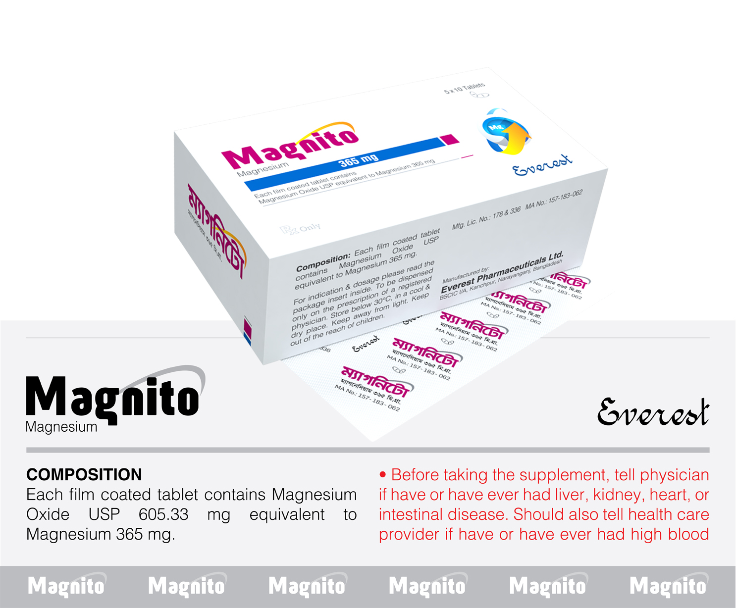 Magnito (Magnesium Oxide) 365mg